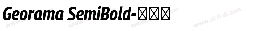 Georama SemiBold字体转换 Georama SemiBold字体转换